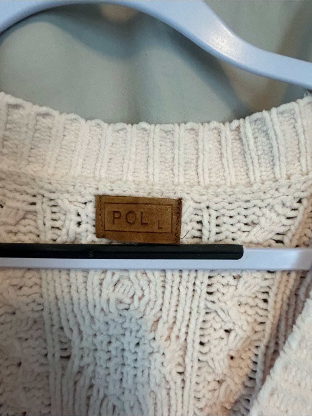POL Pink Soft Cable Knit Button Cardigan - Picture 3 of 5